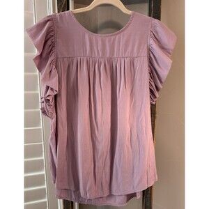 Listicle top Large Lavender Ruffles